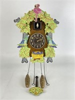 Galleria Tropical Painted Cuckoo Clock