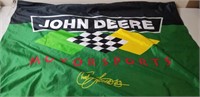 John Deere Motorsports Flag and RC Tractor