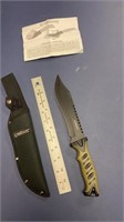 F1) Camillus survival knife. 7.5 inch blade is