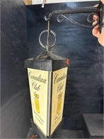 CANADIAN CLUB WHISKEY HANGING BAR LIGHT