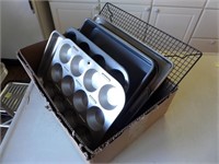 Lot of Baking Sheets & Cooling Racks