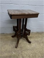 Victorian Rose Marble Top Parlor Table