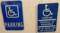 (2) Handicap Parking Signs