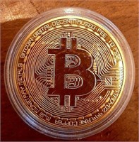 Bitcoin medallion.