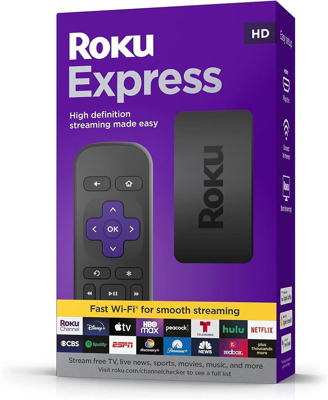 Roku Express | HD Streaming  Standard Remote