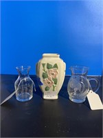 Hull Art USA vase and glass pieces
