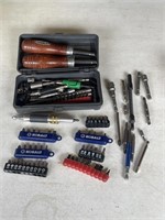 Screwdriver bits and holders, screwdrivers