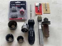 Misc. screwdriver equipment and saws