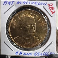 BAT MASTERSON MEDAL / TOKEN OLD WEST