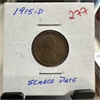 1915-D WHEAT PENNY CENT SCARCE DATE