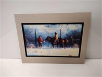 G. Harvey Matted Lithograph