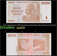 2007-2008 Zimbabwe (ZWR 3rd Dollar) 20,000 Dollars