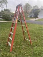 Werner 8 Foot Fiberglass Step Ladder 300 lb Load