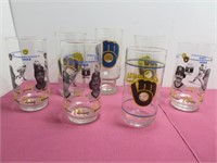 *7 Milwaukee Brewers Glasses 1982 McDonalds Paul