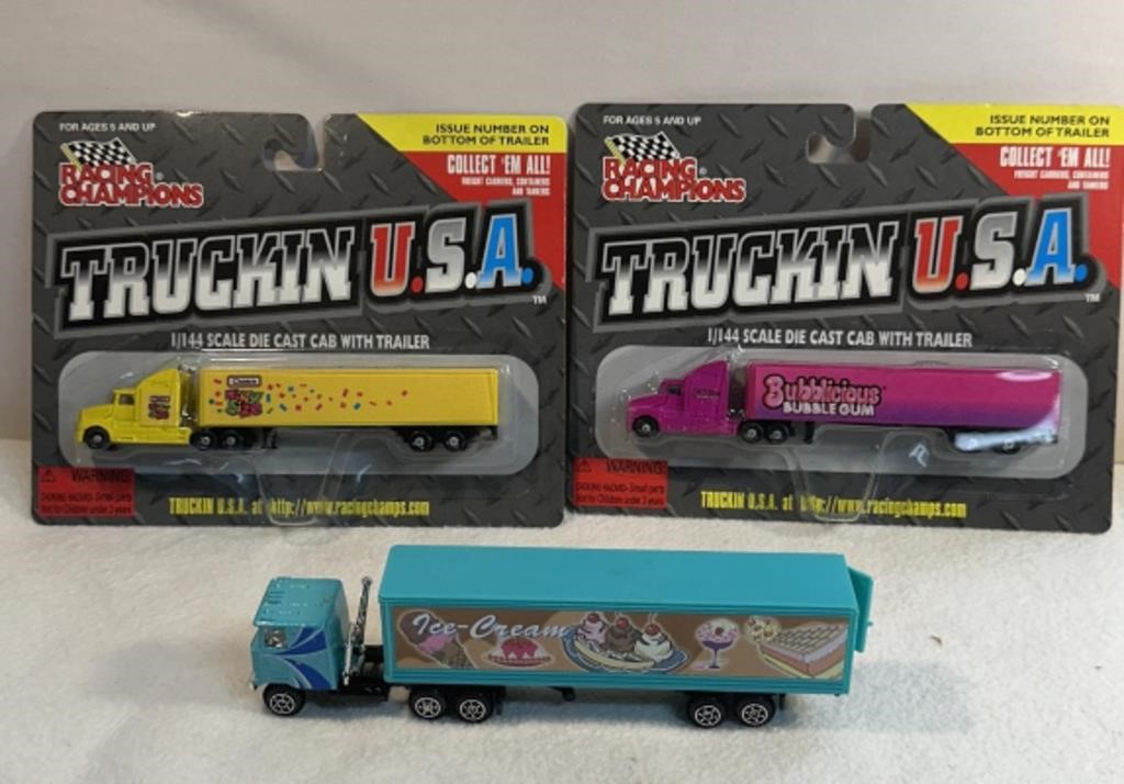 Lot Of 3 Semi Truck Toys