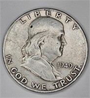 1949 s Franklin Half Dollar