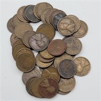 50- 1920's LINCOLN WHEAT PENNIES