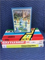 Vintage Board Games Lot of 4 Battleship Careers