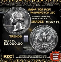 ***Auction Highlight*** 1989-p Washington Quarter