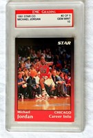 1991 Star Michael Jordan Career Basketball Card