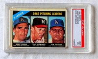 1966 Topps Baseball Card Koufax Drysdale Cloninger