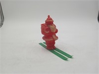 VTG Plastic Santa Claus ornament candy Container