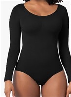 Used(Size M) Seamless Long Sleeve tops bodysuit