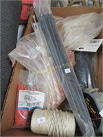 Lot: Asst. Zip Ties, String, Laser Level