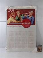 Laminé calendrier Coca-Cola