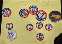 Group of Political Theme Buttons