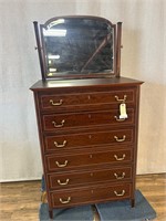 Antique Chest of Drawers w/Mirror