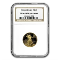 2006-w 1/4oz Proof American Gold Eagle Pf70 Ucam