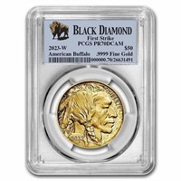 2023-w 1 Oz Proof Gold Buffalo Pr-70 Pcgs Fs