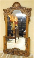 Beautiful Louis XV Style Oak Framed Mirror.