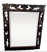 Late 19th Century Carved Wooden Wall Mirror,