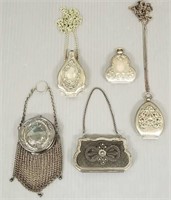 5 antique Art Nouveau, Victorian, etc. coin purses