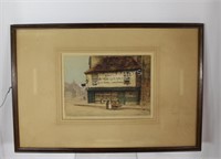 Signed Fine Art Etching "The Curiosity Shop"