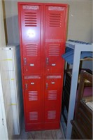 Red Double Sided Lockers