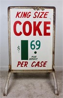 Vintage King Size Coke $1.69 Store Display Sign