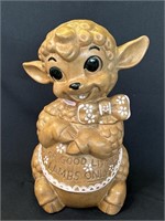 Vintage ceramic lamb cookie jar