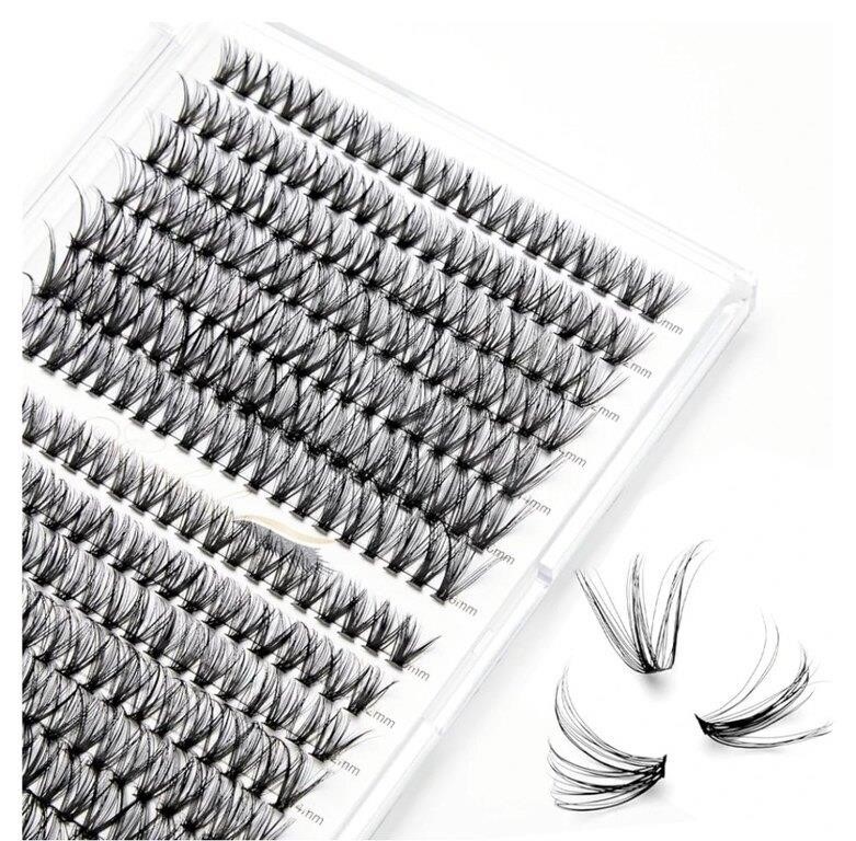 2 pcs EYEBERLY Cluster Lashes 280pcs 40D