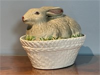 Covered Rabbit Porcelain Tureen