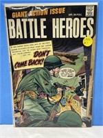 Comic - Battle Heroes #1 by Stanley 1966 Vf/Vf/nm