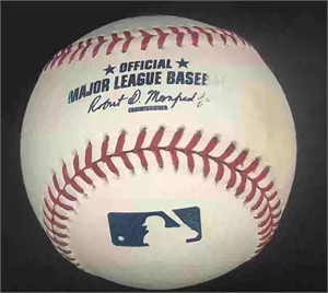ROMLB signed ball by Commissioner Rob Manfred