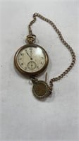 Elgin Pocket watch with chain and fob