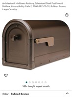 Architectural Mailboxes Steel Post Mount Mailbox