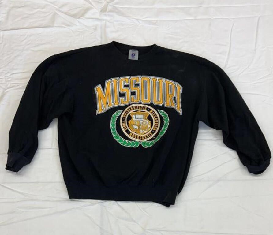 Missouri University sweatshirt, size XL