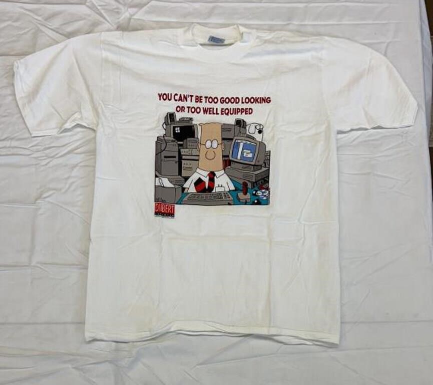 Single stitch DILBERT SHIRT SIZE XL