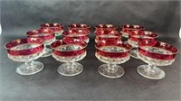 (12) KINGS CROWN RUBY SHERBET DISHES