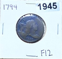 1794 Liberty Cap Half Cent NICELY CIRCULATED